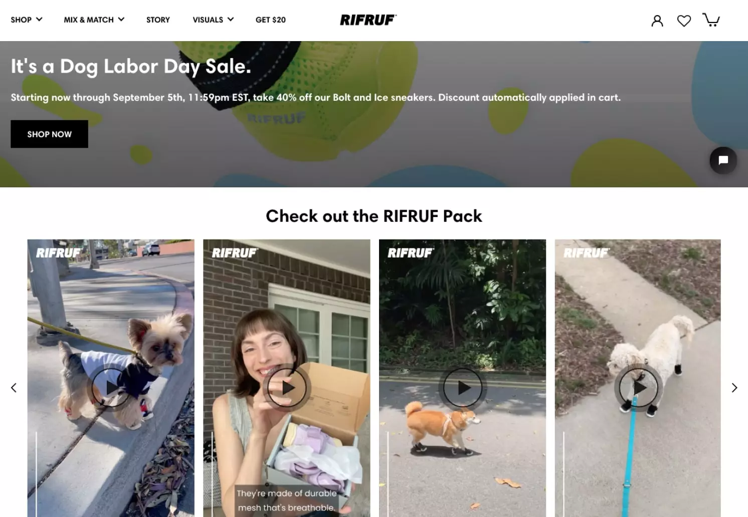 RIFRUF use case with Videowise shoppable videos